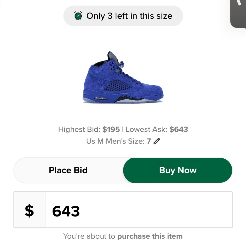 Jordan 5 blue suede